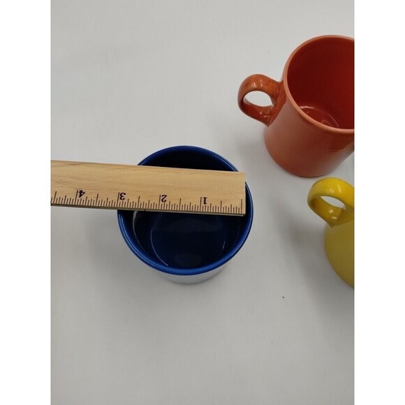 Concentrix Lynn’s Stoneware Coffee Four Piece Mug Set Rainbow Colors - Picture 13 of 13